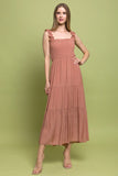 Burnt Orange Smock Dress