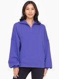 Oversized Half Zip (purple)