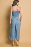 Smock Denim Jumpsuit