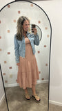 Burnt Orange Smock Dress