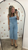 Smock Denim Jumpsuit
