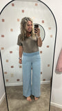 High Waisted Smock Denim Pullon