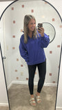 Oversized Half Zip (purple)