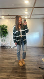 Striped Cardigan (Green)