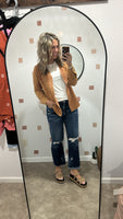 Taupe Gauze Top
