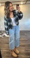 Plaid Zip Up Jacket