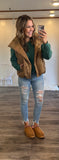 Riley Crop Sweater ( Dark Green)