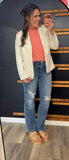 Classy Girl Blazer (Cream)