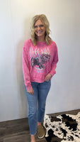 Free Bird Graphic Crew (pink)