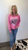 Free Bird Graphic Crew (pink)