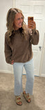 Acid Wash Lounging Crew (Brown)