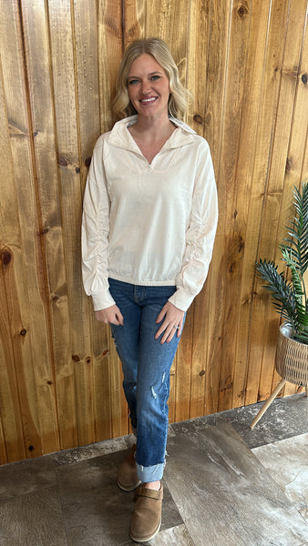 Steph Zip Up (White)