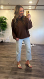 Kristen Seam Sweater (H Brown)