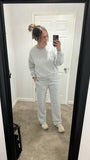 Comfort Lounge Flare Set (Grey)