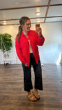 Gauze Button Up (Ruby)