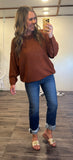 Kristen Seam Sweater (Rust)