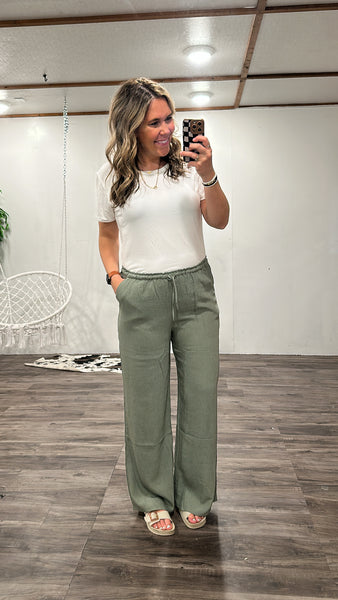 From work to play pants (Sage)