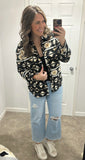 Aztec Fleece Button Up