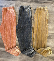 Acid Wash Joggers Plus (Black)