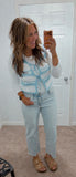 Blue Boho Tie Vest