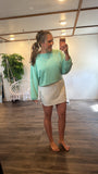 Lounging Girl Scuba Crew (Sage)