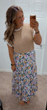 Boho Floral Skirt