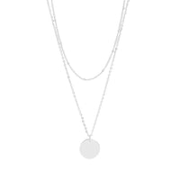 18K Disk Layered (Silver)
