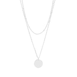 18K Disk Layered (Silver)