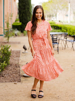 Stevie Floral Dress (Orange)