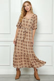 Plaid Maxi Dress