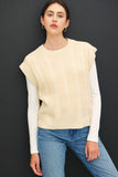 Sweater Vest (Cream)