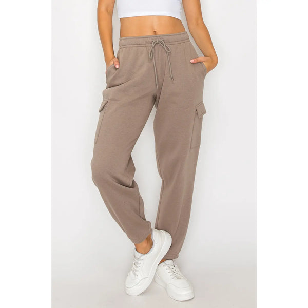 Cargo Joggers (Taupe)