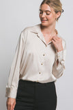 Satin Button Up