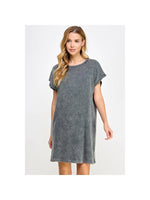 Mineral Wash Dress (Grey)