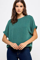 Basic Girl Ribbed Tee (Green)