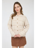 Striped Button Cardigan