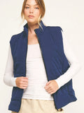 Navy Puffer Vest