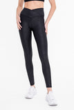 Mono B Leather Crisscross Leggings