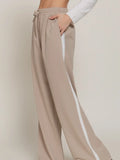 Lounge Stripe Pants (Taupe)
