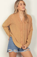 Taupe Gauze Top
