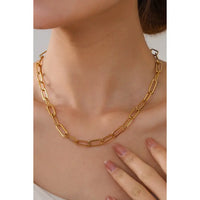 Stainless Steel Paperclip Necklace