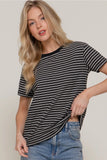 Black Striped Tee