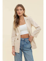 Cuffed Blazer (Neutral)