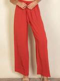 Drawstring Wide Leg (Burnt Orange)