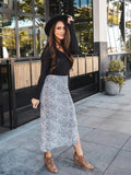 Midi Slit Skirt