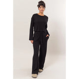 Ribbed PJ Set (Black)