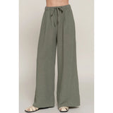 Linen Olive Pants
