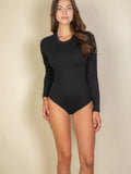 Long Sleeve Bodysuit (Black)