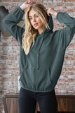 Ribbed Hoodie (Hunter Green)