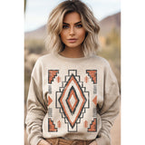 Vintage Aztec Oatmeal Crew